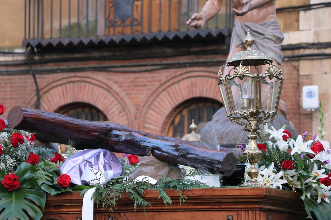 Uno de los momentos de la Procesión del Perdón. 