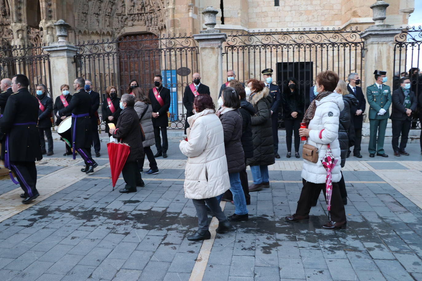 Uno de los momentos de la Procesión del Perdón. 