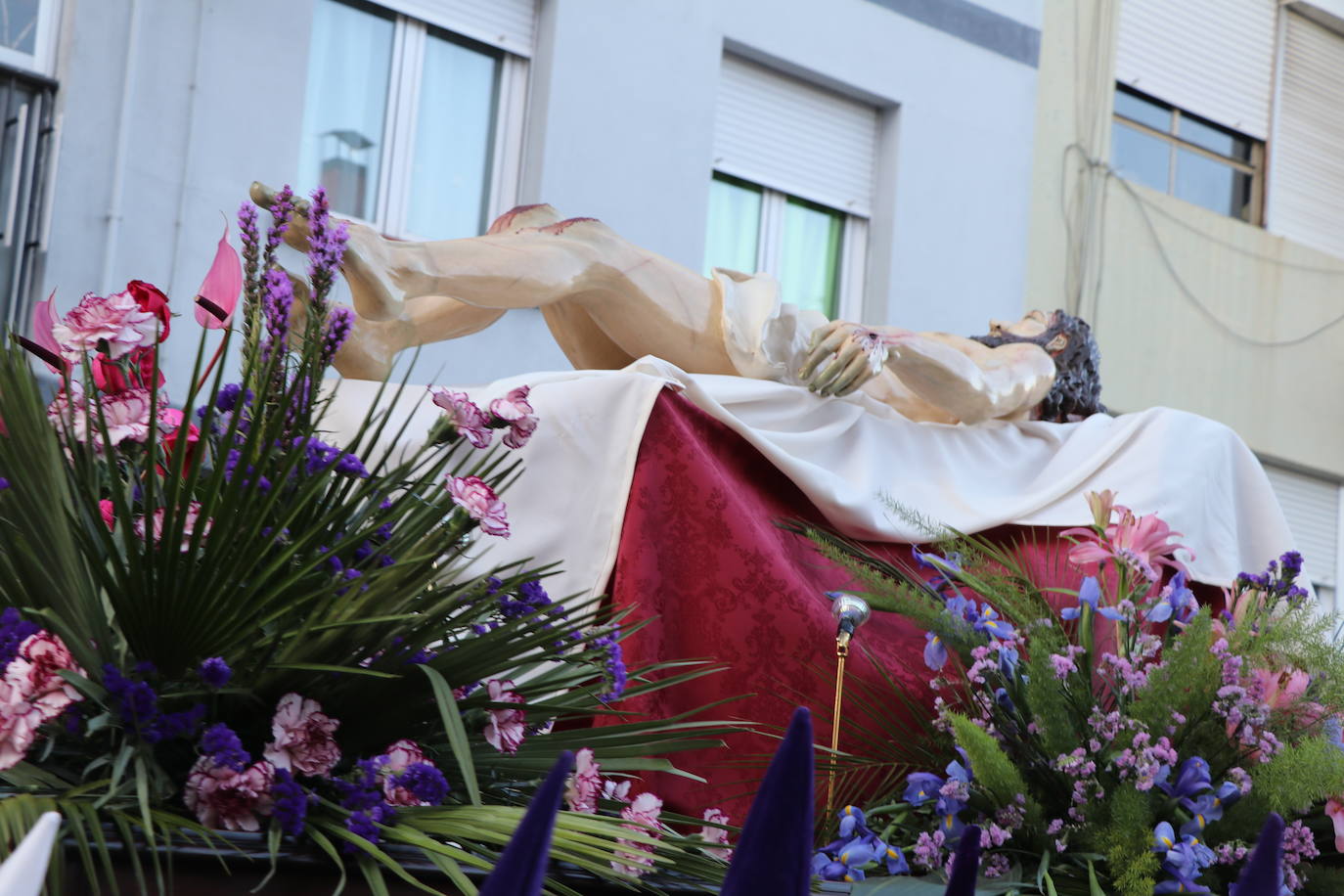 Procesión de La Soledad, dentro de la Cofradía de Jesús Divino Obrero. 