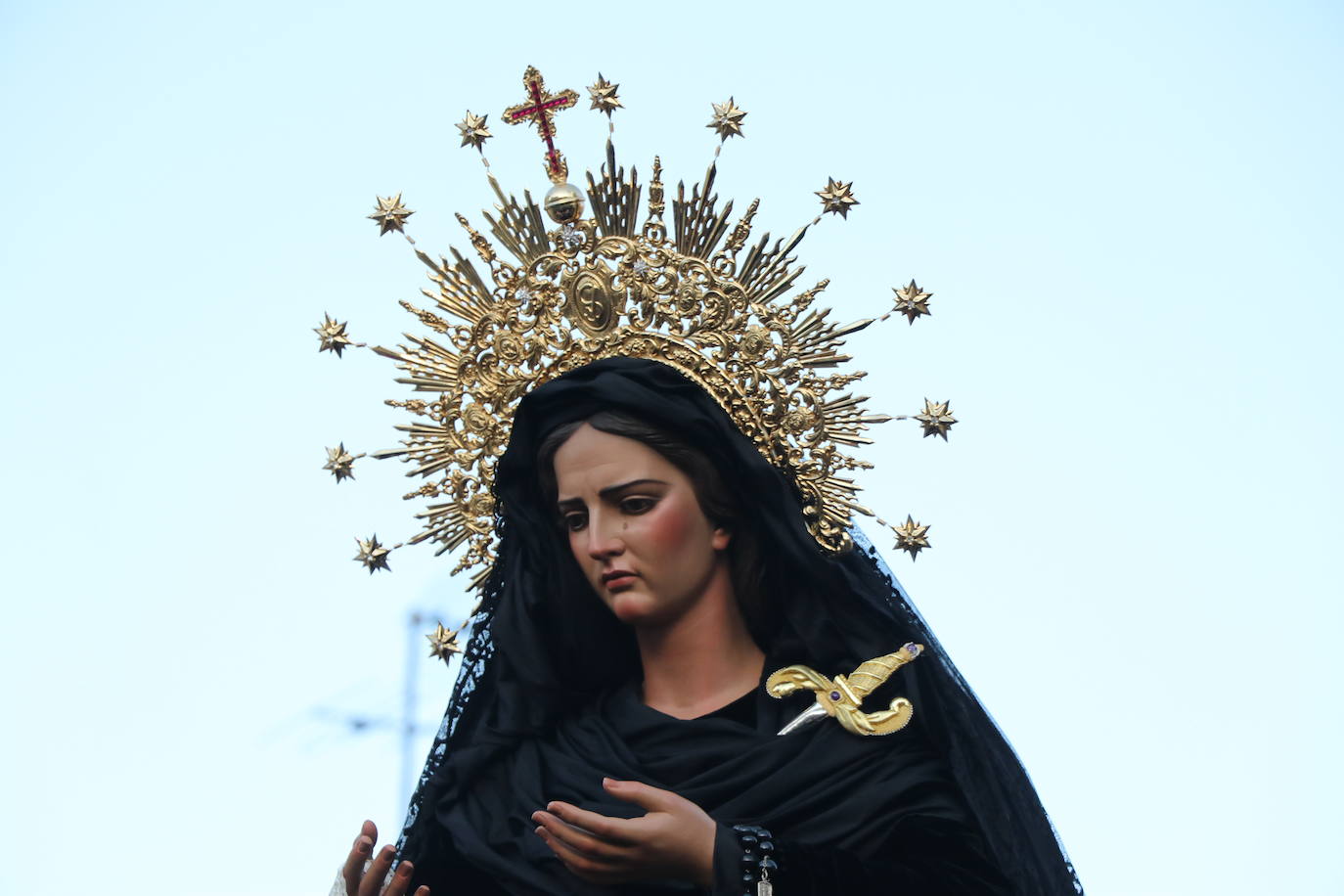 Procesión de La Soledad, dentro de la Cofradía de Jesús Divino Obrero. 