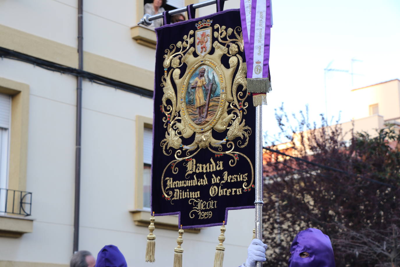 Procesión de La Soledad, dentro de la Cofradía de Jesús Divino Obrero. 