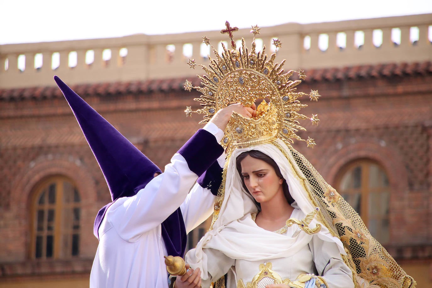 Acto de la Resurrección en la Procesión del Ecuentro de León. 