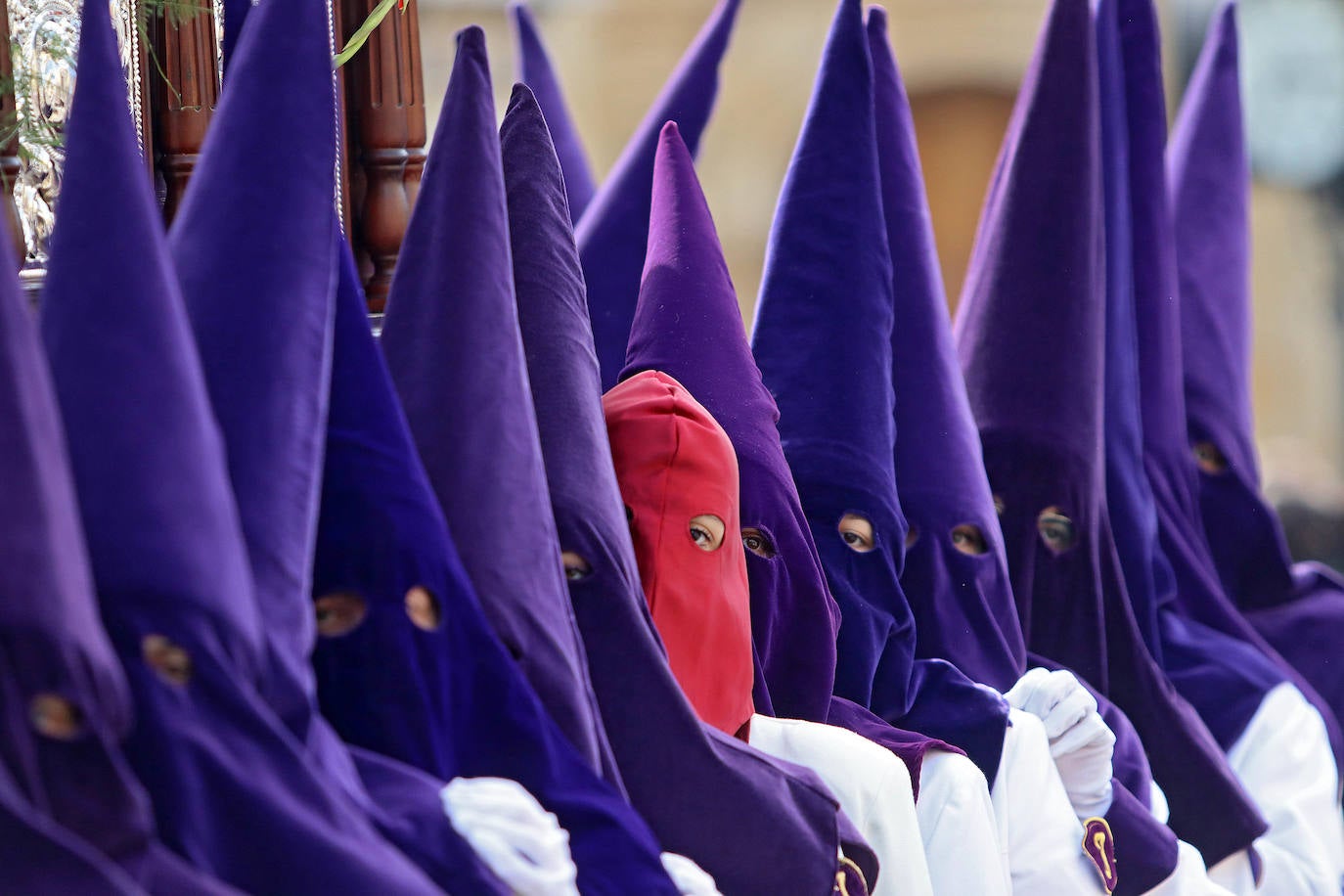 Acto de la Resurrección en la Procesión del Ecuentro de León. 