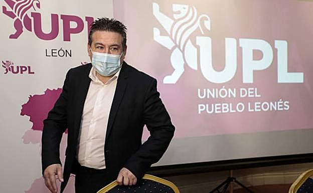 Luis Mariano Santos, en una rueda de prensa. 