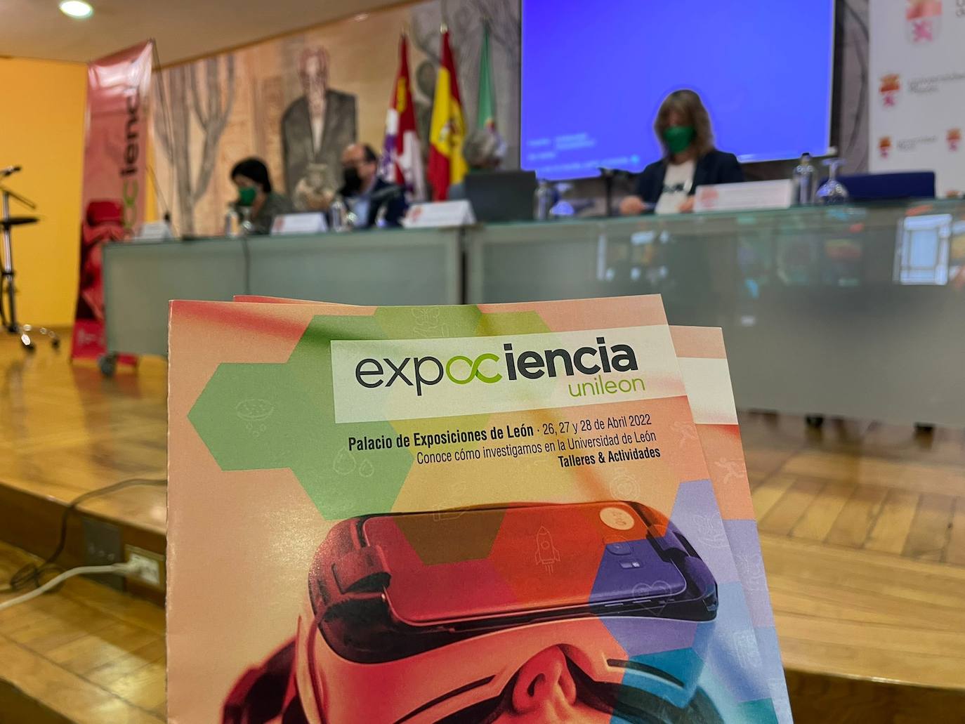 Presentación de la tercera edición de Expociencia 2022 de la Universidad de León. 