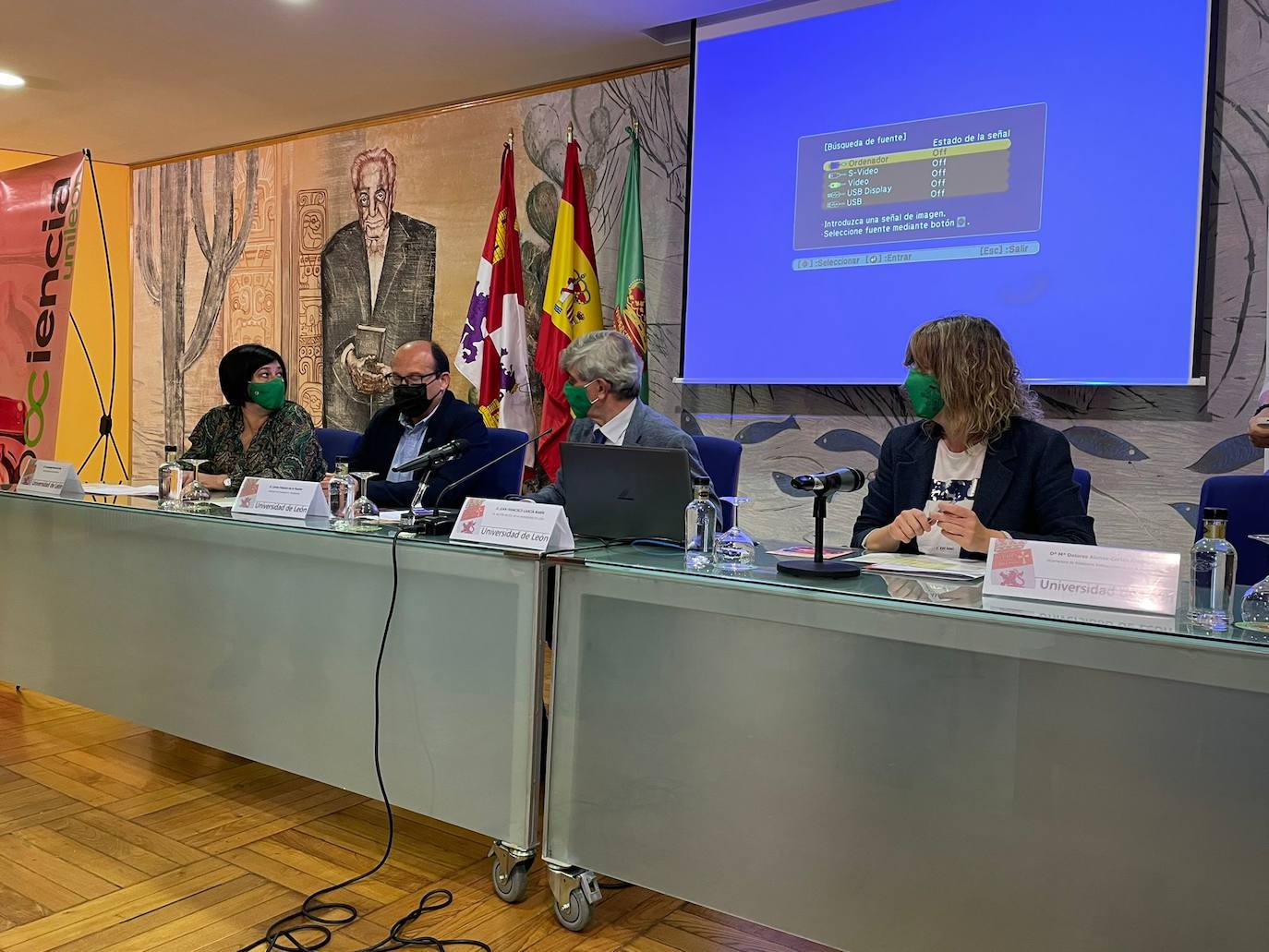 Presentación de la tercera edición de Expociencia 2022 de la Universidad de León. 