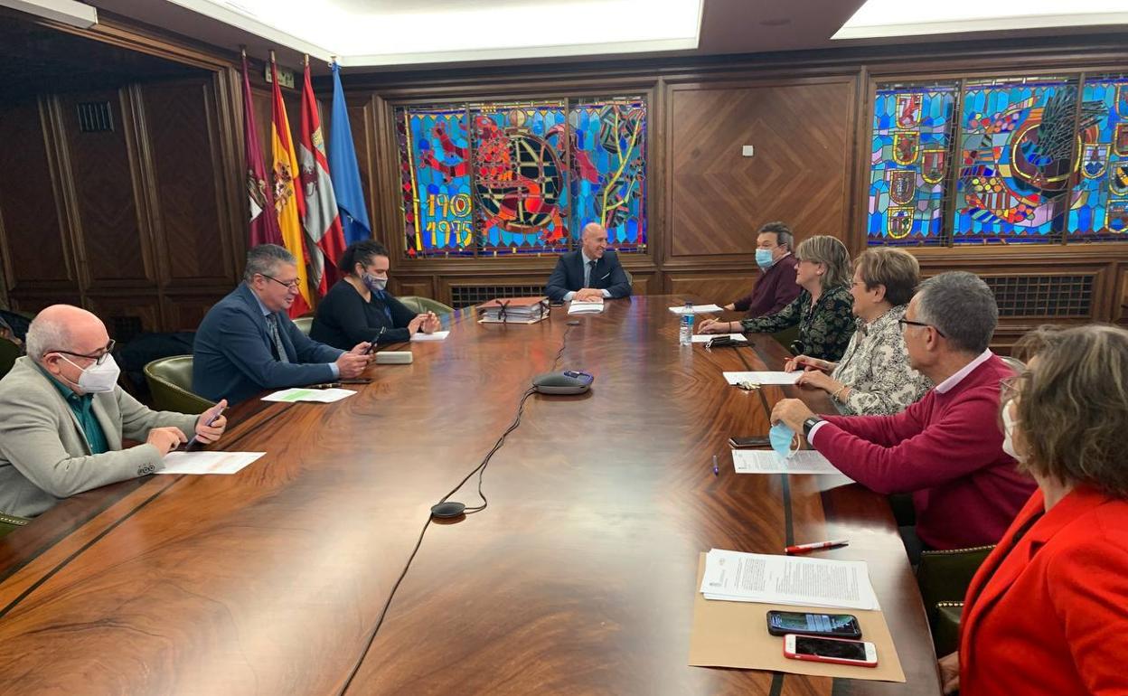 Junta de gobierno local celebrada esta misma mañana en la sede del Ayuntamiento de León.