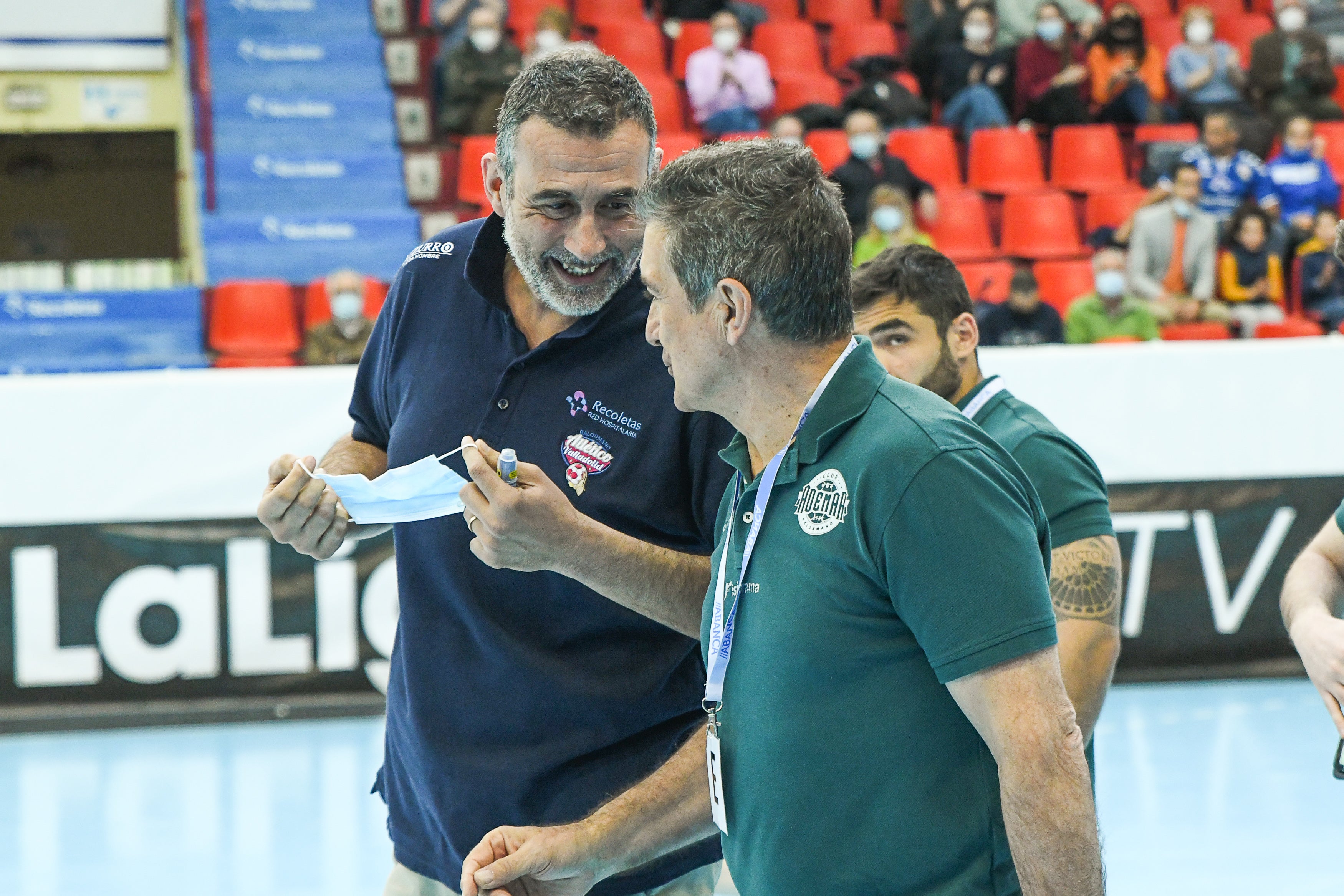 Imagen del encuentro el Ademar León y Atlético Valladolid. 