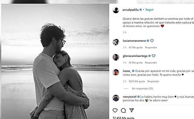 Anna Padilla rompe su relación con Ivan Martín