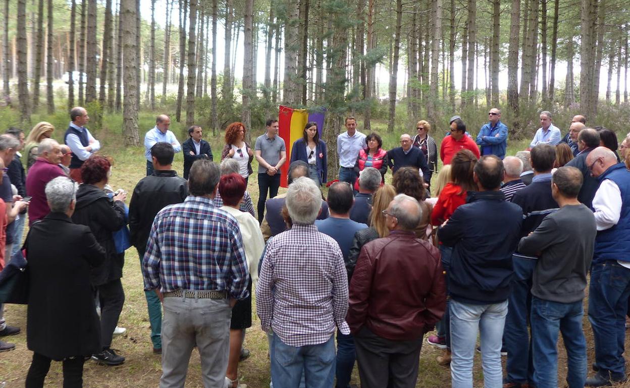 El Rabizo es uno de los escenarios habituales de este homenaje de los socialistas de La Robla.