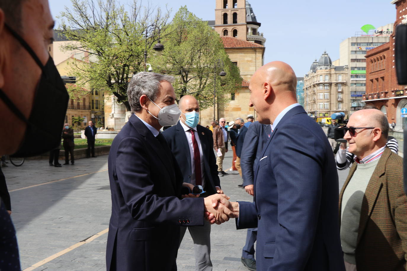 Llegada de José Luis Rodríguez Zapatero y acto de la primera gala de los Premios de la Trashumancia. 