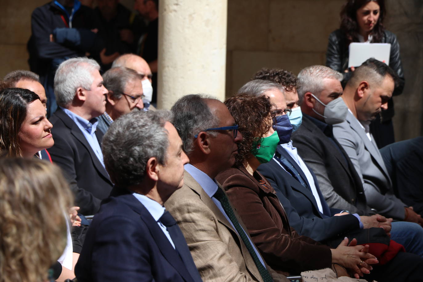 Llegada de José Luis Rodríguez Zapatero y acto de la primera gala de los Premios de la Trashumancia. 