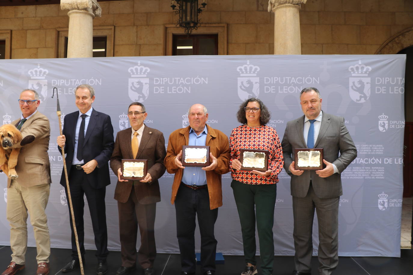 Llegada de José Luis Rodríguez Zapatero y acto de la primera gala de los Premios de la Trashumancia. 