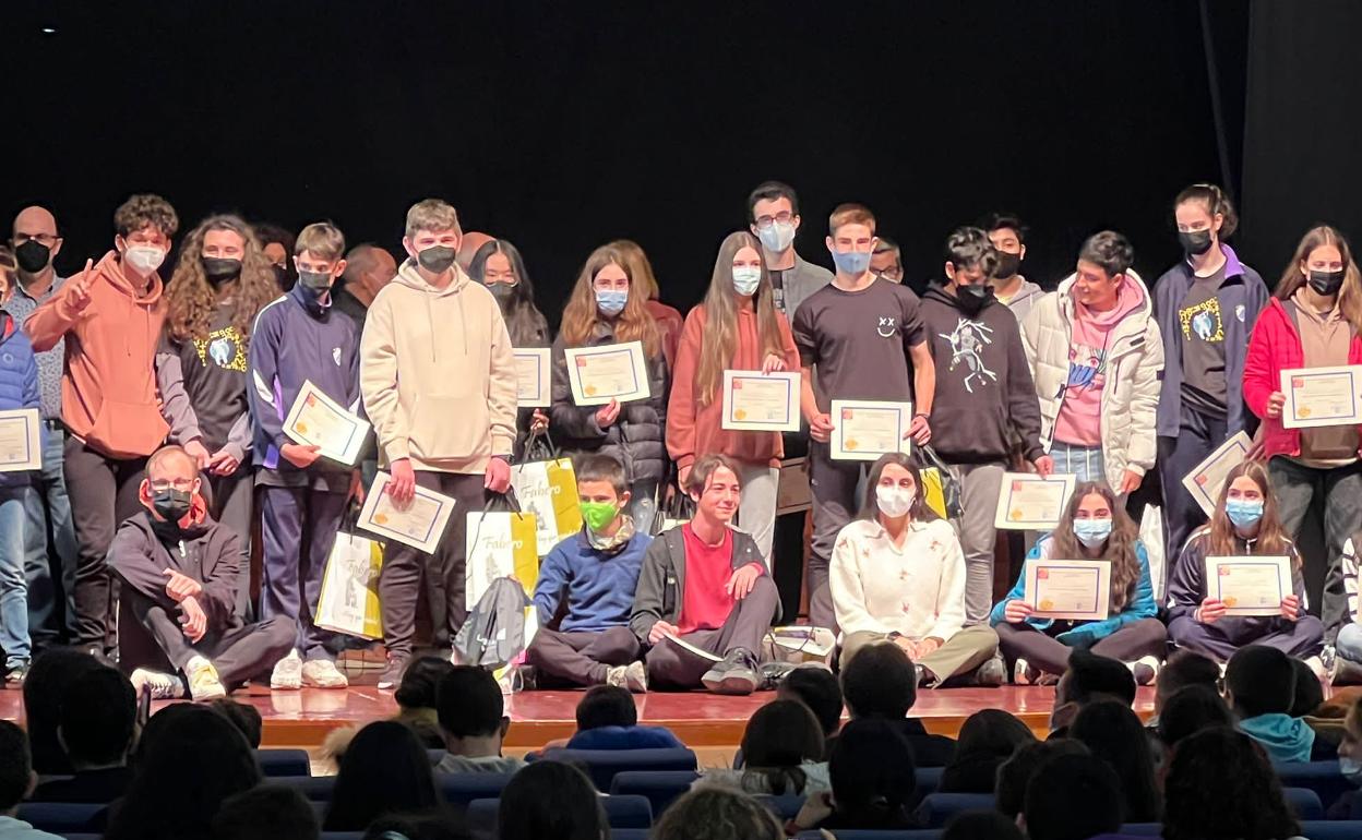 Entrega de premios de la Olimpiada Matemática de Fabero.