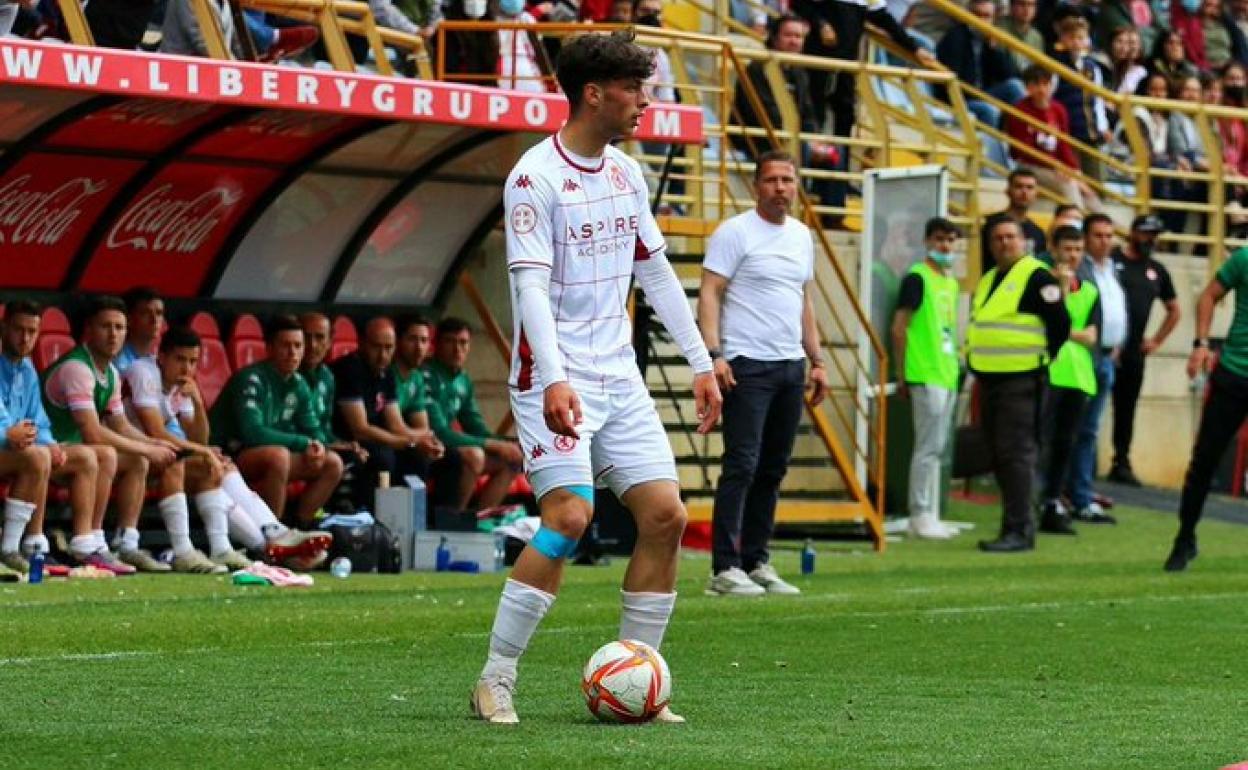 David López, en el partido de este domingo ante el Zamora.