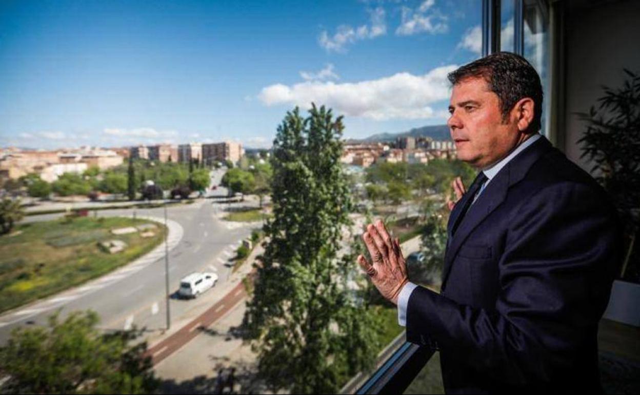 El presidente de Cepyme, Gerardo Cuerva, en Granada. 