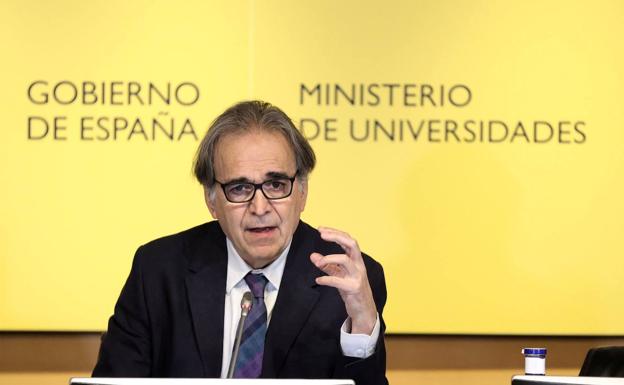 El ministro de Universidades Joan Subirats