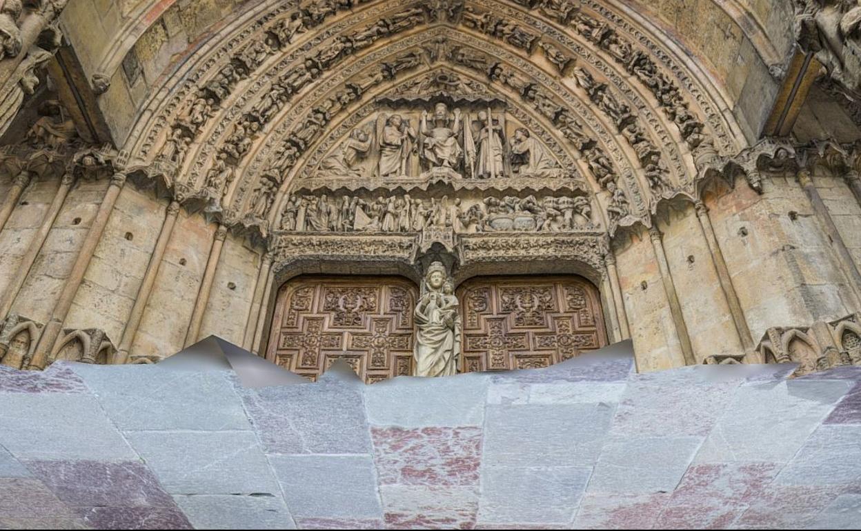 Imagen virtual de la Catedral de León. 