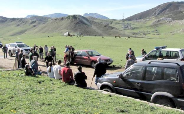 El conflicto de Pinos derivó este miércoles en un abierto enfrentamiento entre ganaderos. 