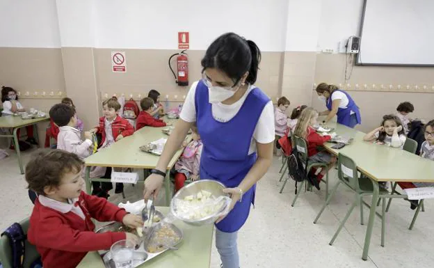 Comedores escolares en la comunidad.