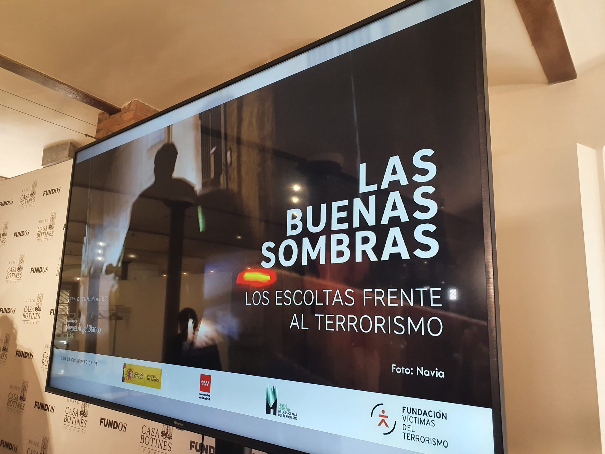 Presentación del nuevo documental de la Fundación Miguel Ángel Blanco. 'Las buenas sombras. Los escoltas frente al terrorismo' 