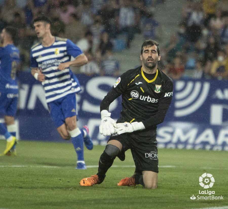 Imagen del encuentro entre la SD Ponferradina y el Leganés. 