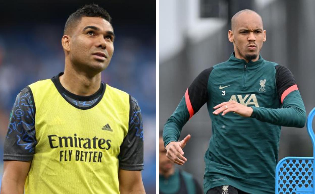 Casemiro y Fabinho. 