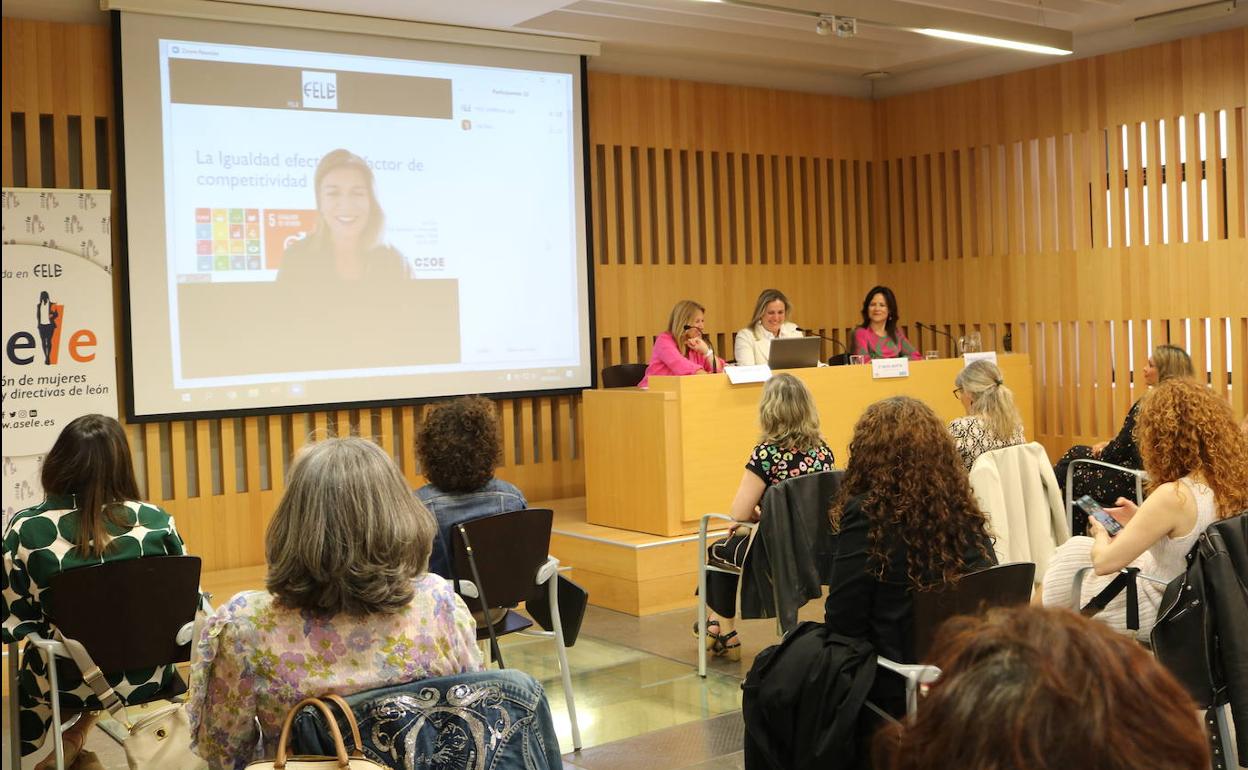 Reunión de las empresarias leonesas en la que ha participado la presidente de la Comisión de Diversidad de CEOE.