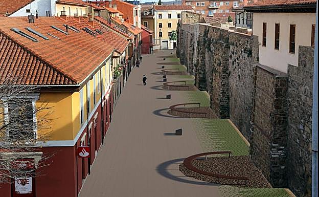 Imagen del proyecto para la peatonalización de la calle Los Cubos.