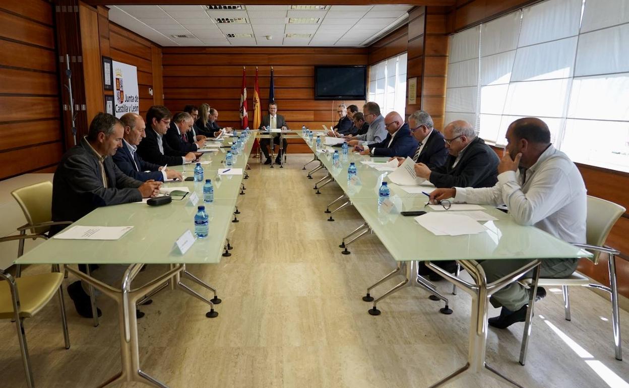 Un momento de la reunión celebrada hoy, en Valladolid. 