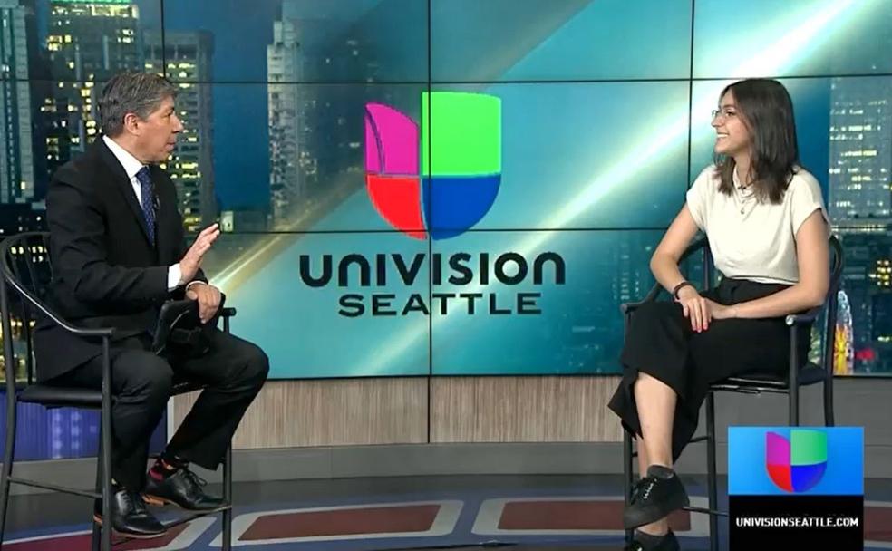 Paula de Oliveira Thiele narra su experiencia leonesa en el canal Univision.
