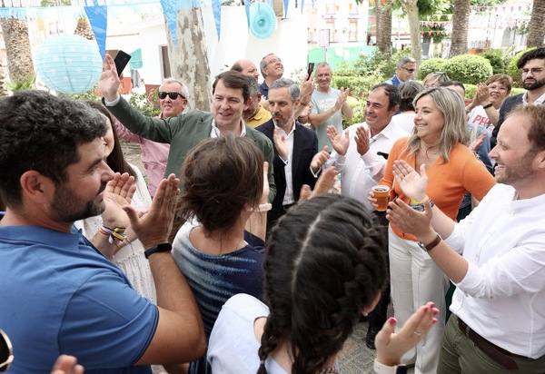 El presidente de la Junta de Castilla y León, en Jaén apoyando la candidatura popular. 