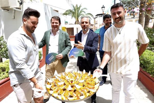 El presidente de la Junta de Castilla y León, en Jaén apoyando la candidatura popular. 