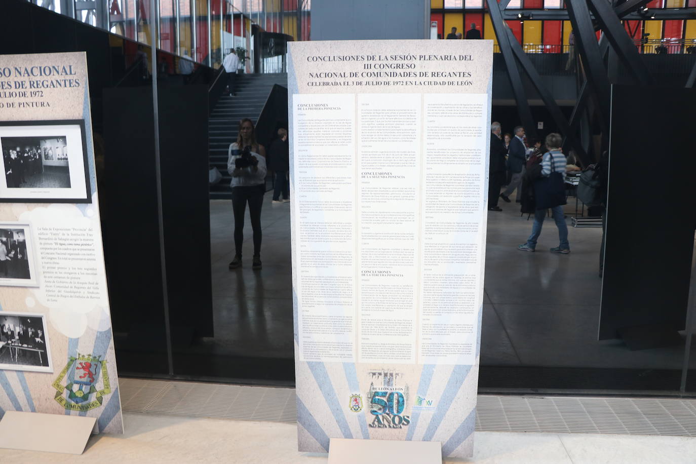 Imágenes de la exposición fotográfica del XV Congreso Nacional de Regantes. 