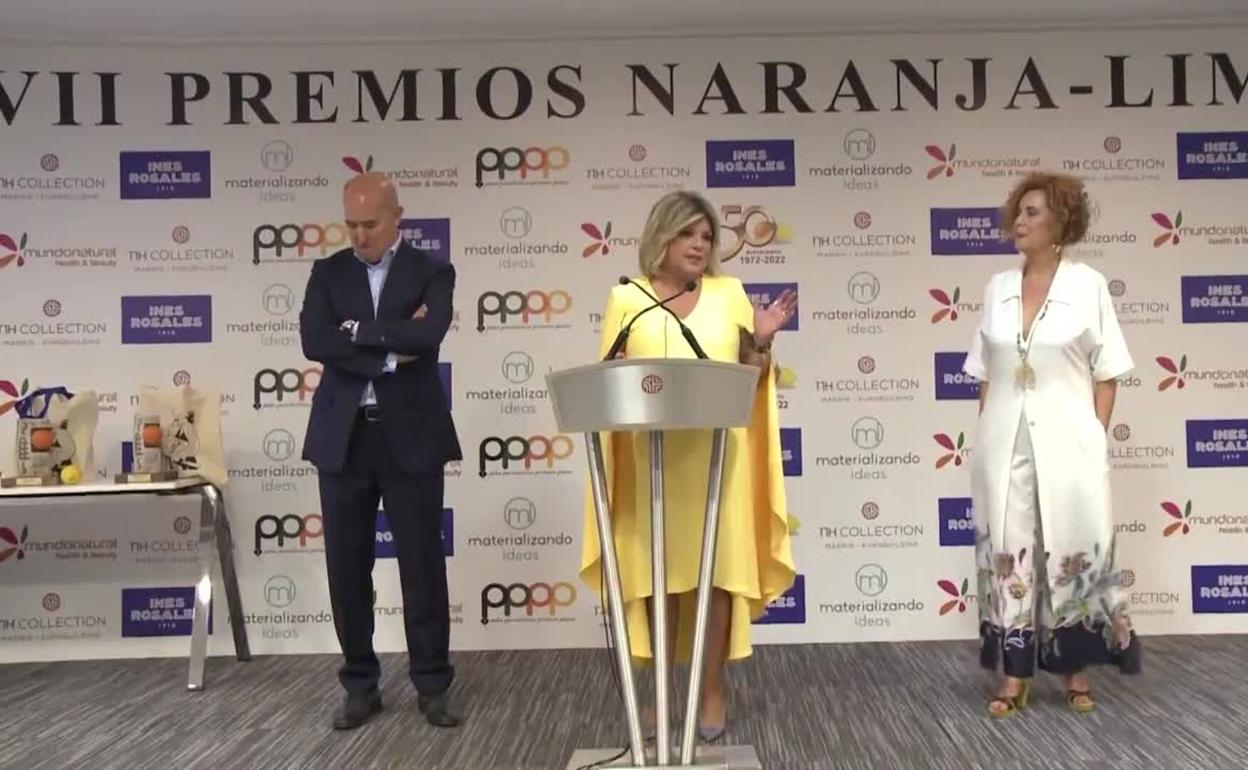 Terelu Campos recoge el premio más 'amargo' de su carrera