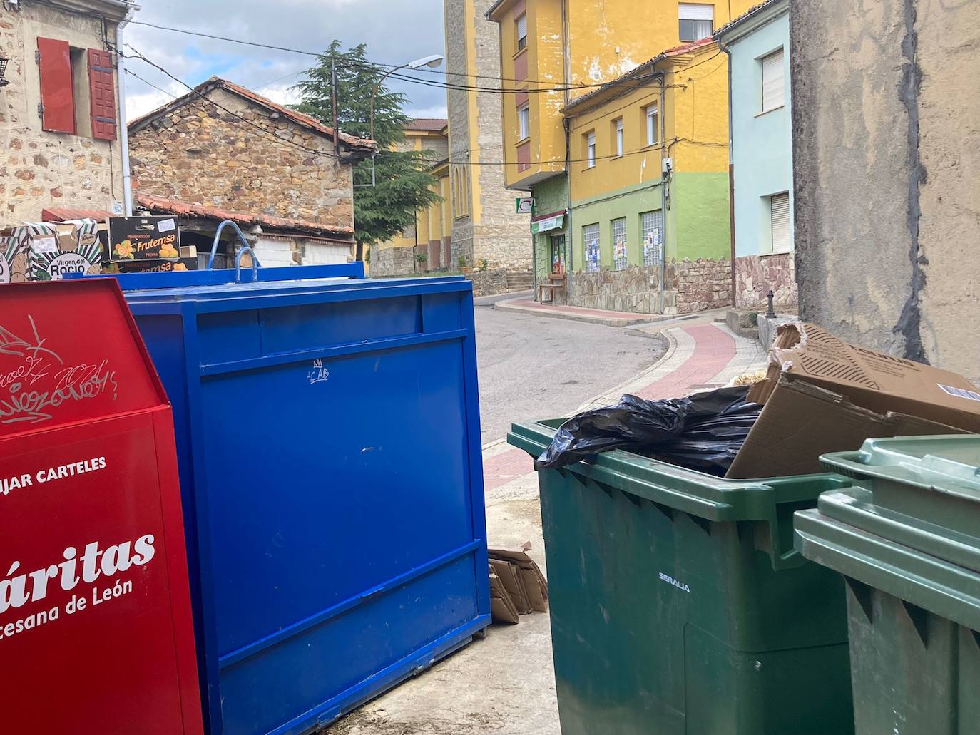 Contenedores del municipio de Sabero. 