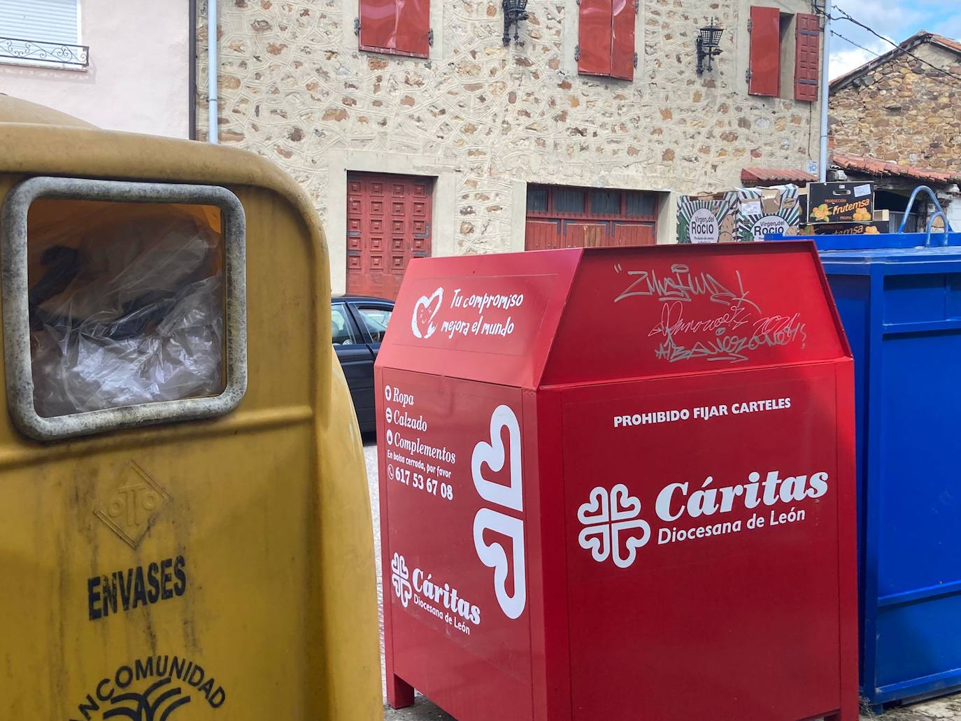 Contenedores del municipio de Sabero. 