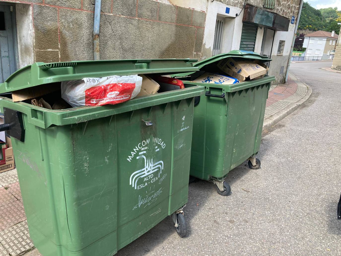 Contenedores del municipio de Sabero. 