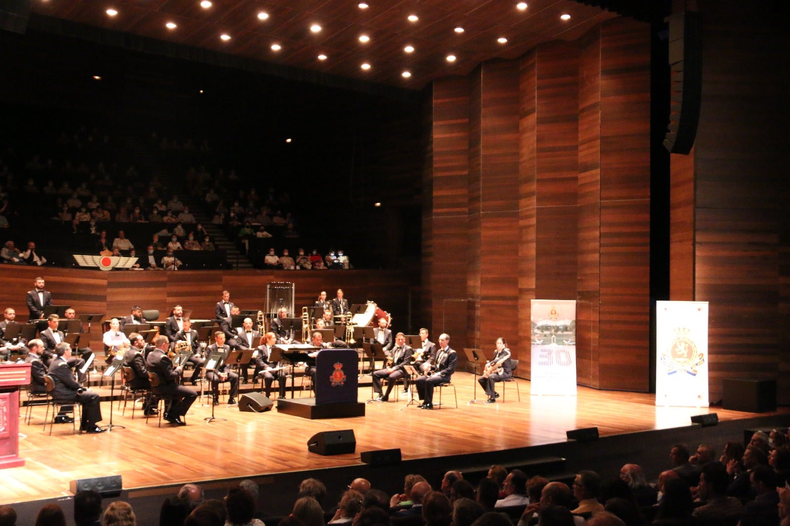 Concierto de Unidad de Música de la ABA de la Academia Básica del Aire en el Auditorio de León.