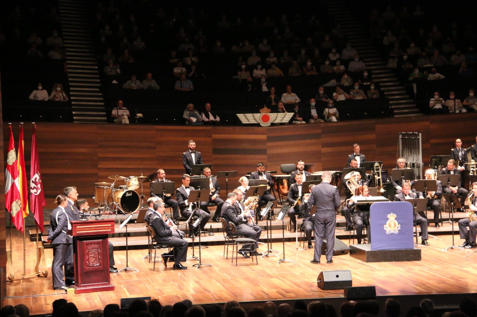 Concierto de Unidad de Música de la ABA de la Academia Básica del Aire en el Auditorio de León.