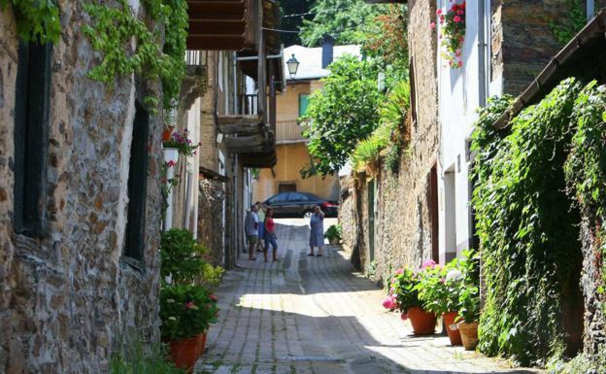 Imagen de una calle de Villar de los Barrios.