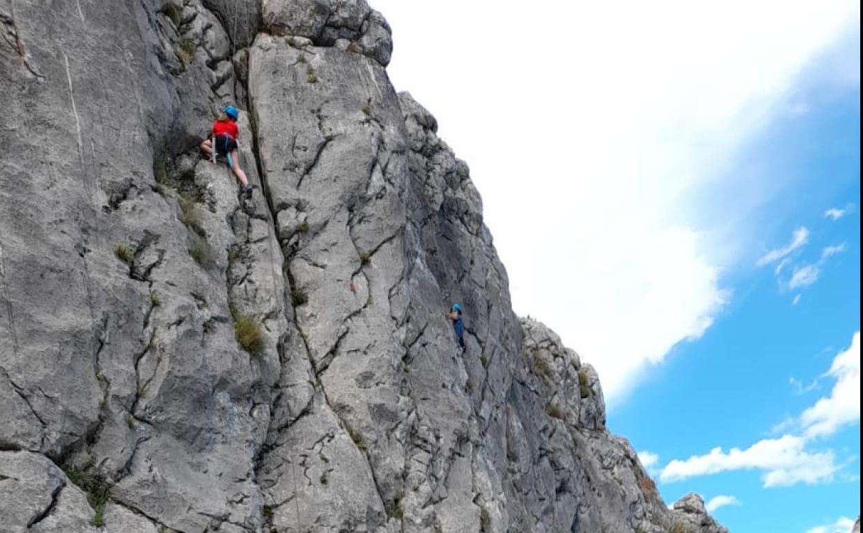 Actividades de escalada.