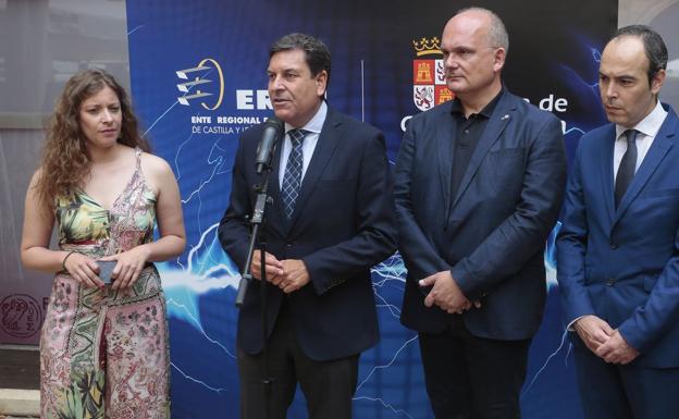 Presentación del acto con motivo de los 25 años de puesta en funcionamiento del Eren en León y del Encuentro de Agencias Europeas de la Energía.