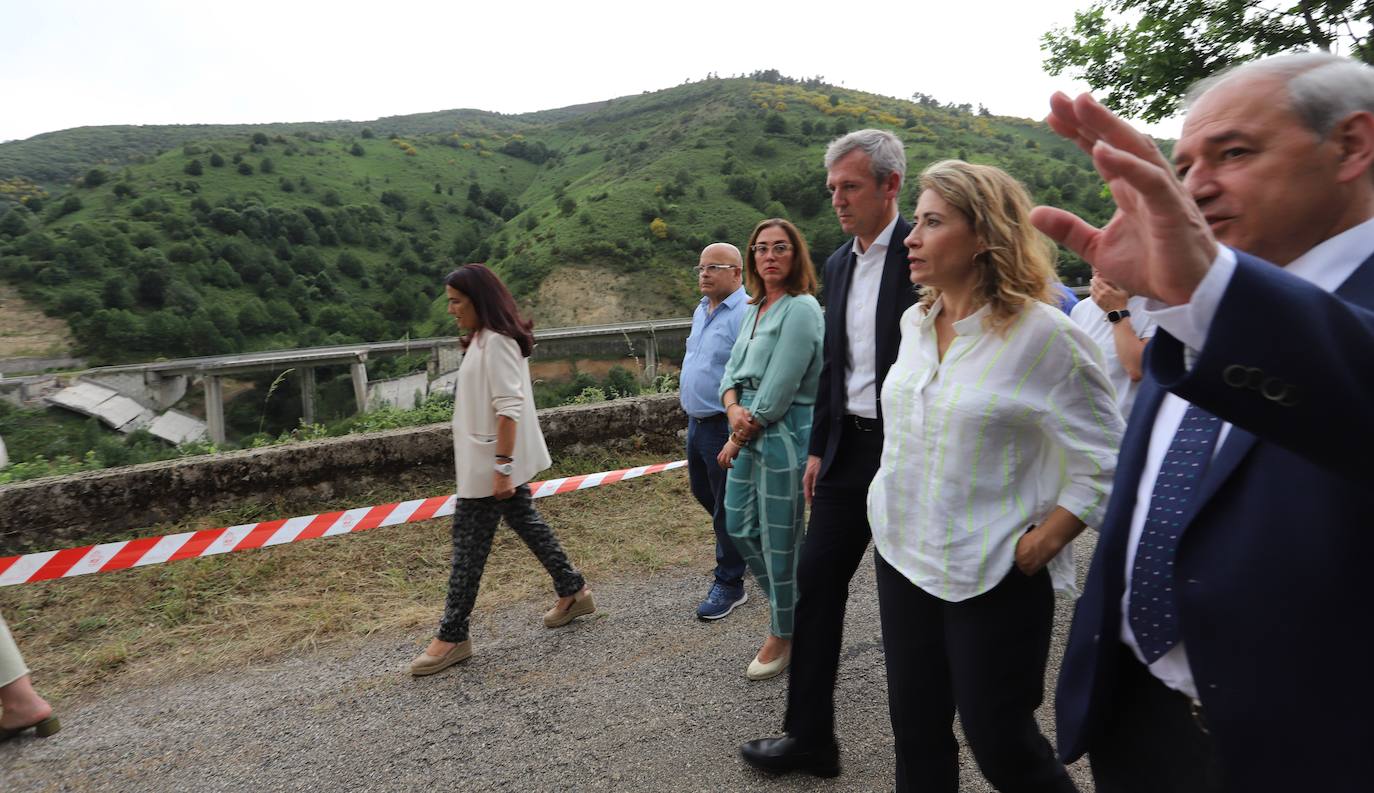 Fotos: Visita al viaducto caído en El Bierzo