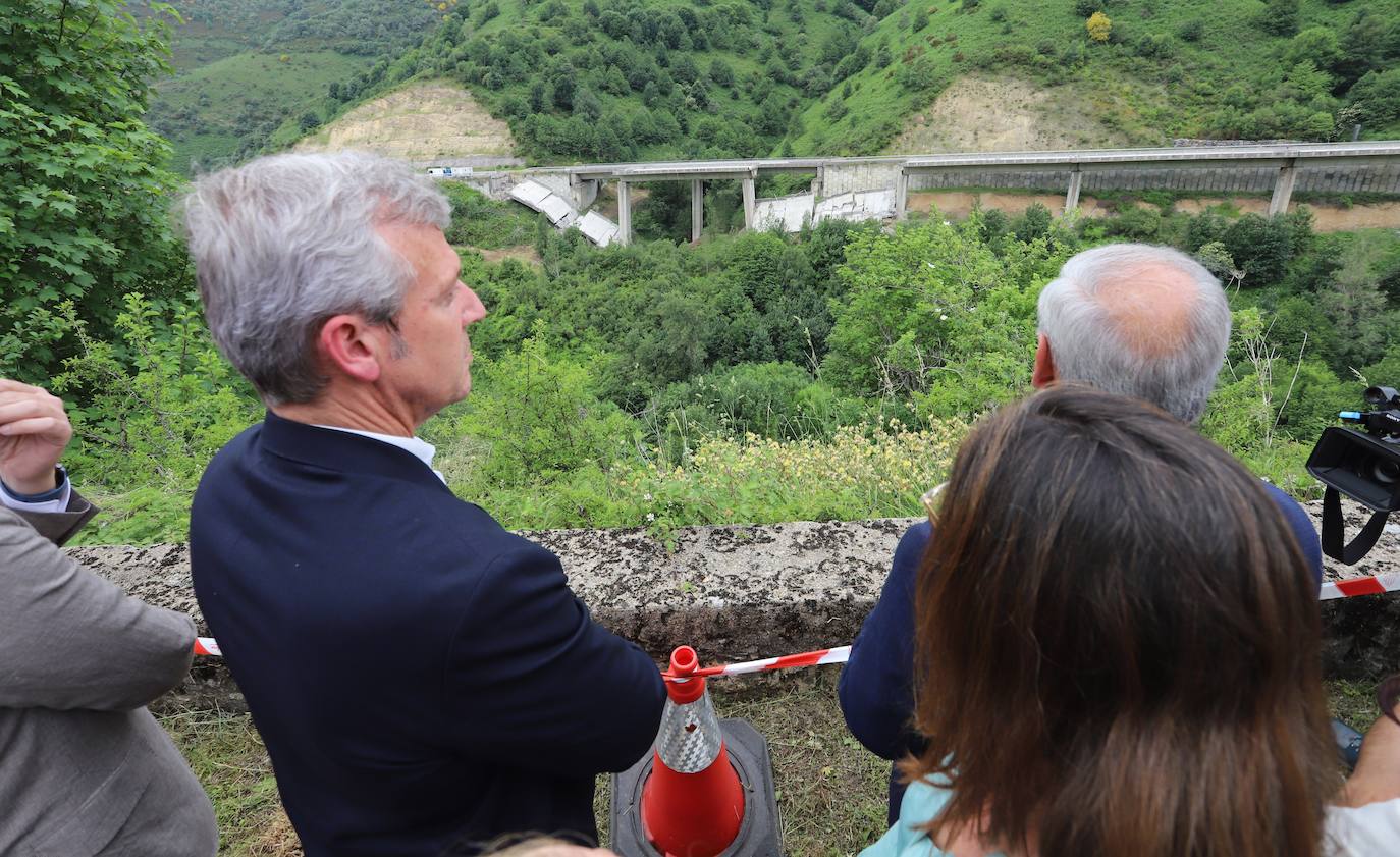 Fotos: Visita al viaducto caído en El Bierzo