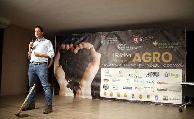 Paco Fernández Fernández, en su discurso I Premios Agro de León al mejor emprendedor. 