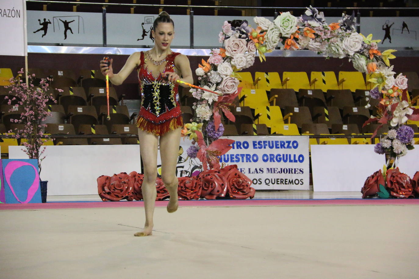 En torno a 150 gimnastas del club leonés se dan cita en el evento con el que se cierra el curso en el Palacio de los Deportes de León con exhibiciones y distintos ejercicios