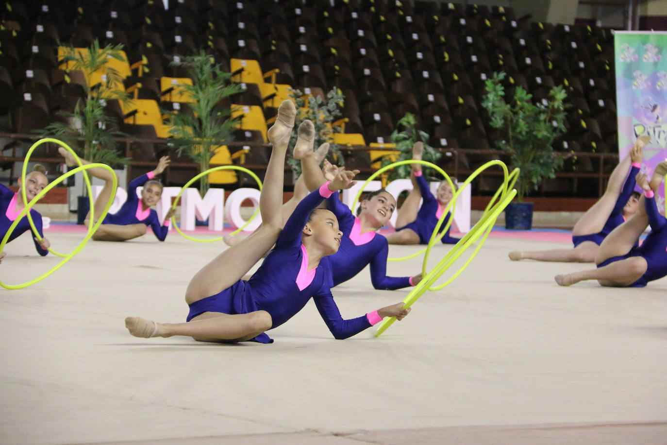 En torno a 150 gimnastas del club leonés se dan cita en el evento con el que se cierra el curso en el Palacio de los Deportes de León con exhibiciones y distintos ejercicios