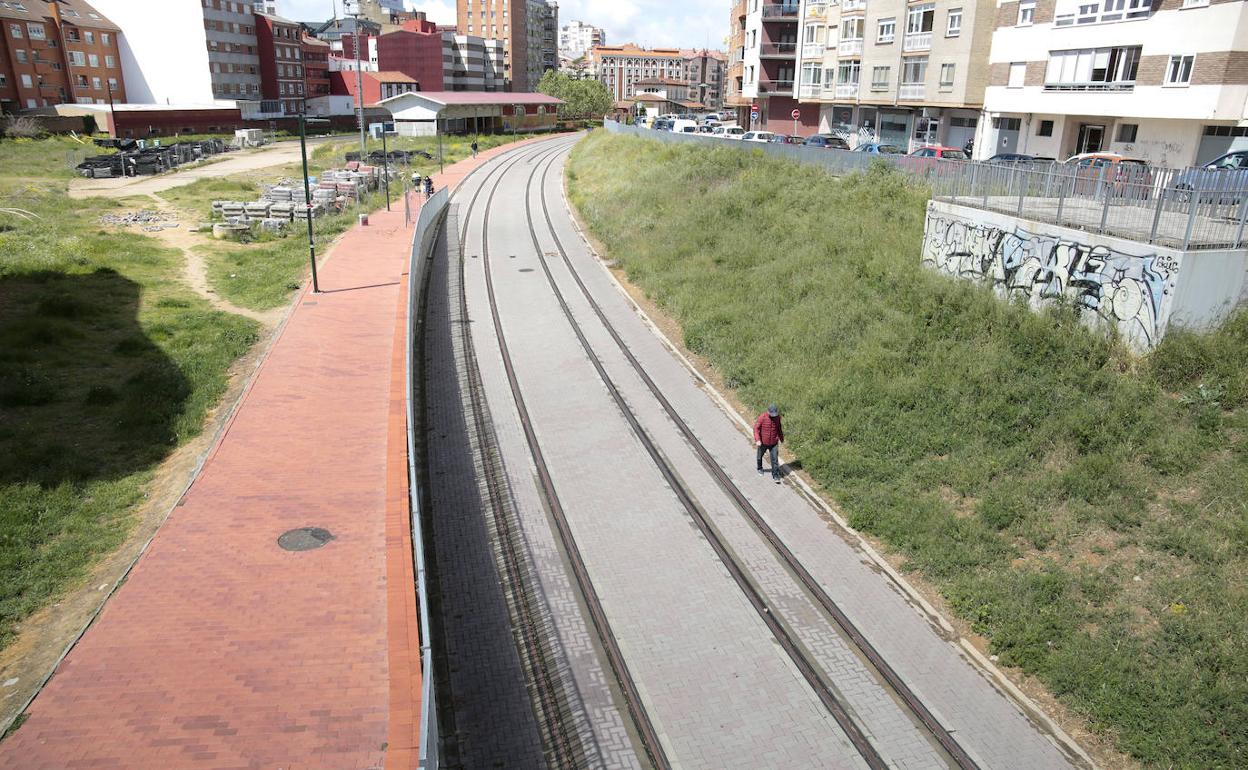 Entorno de la estación de Matallana, ubicada en el centro de León.