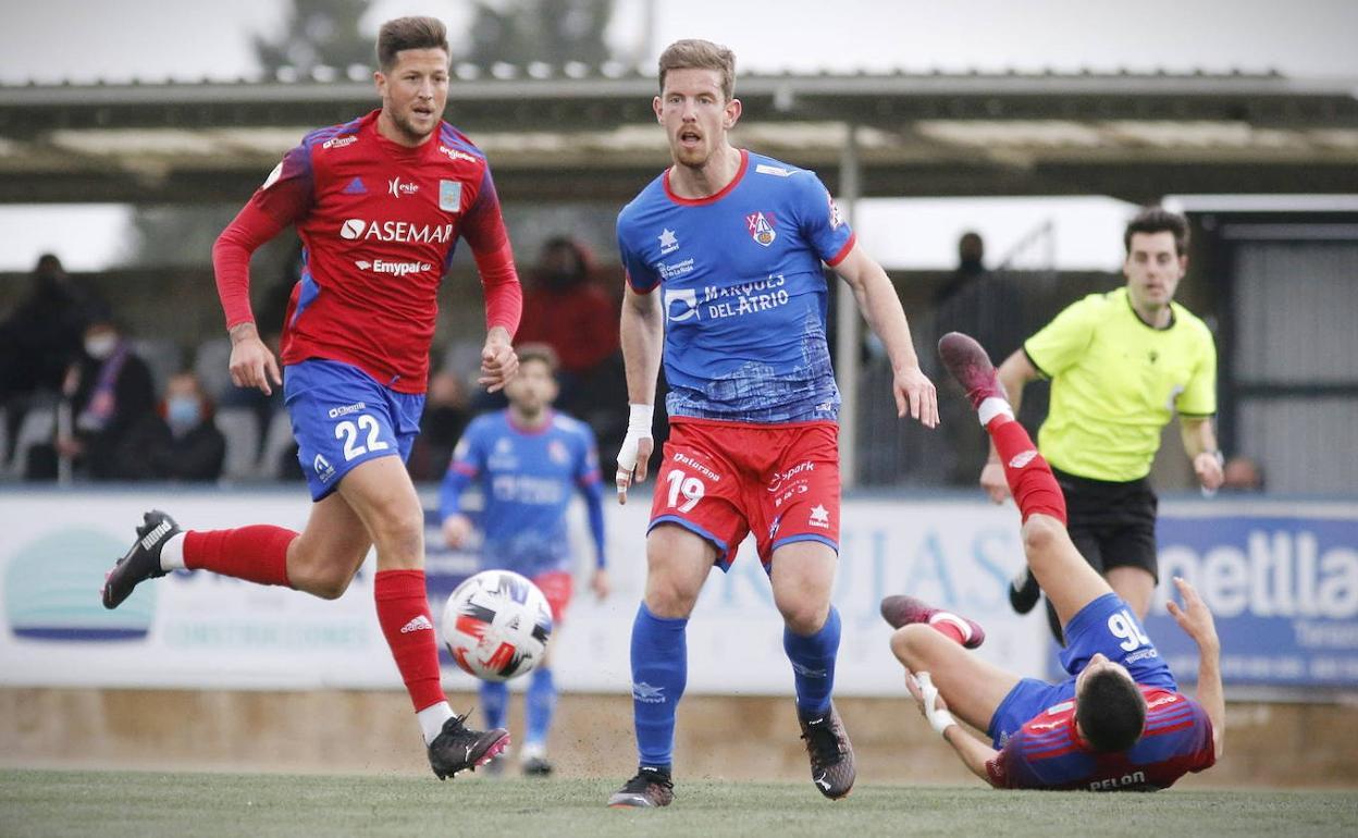 Tarsi Aguado, en un partido con el Calahorra.